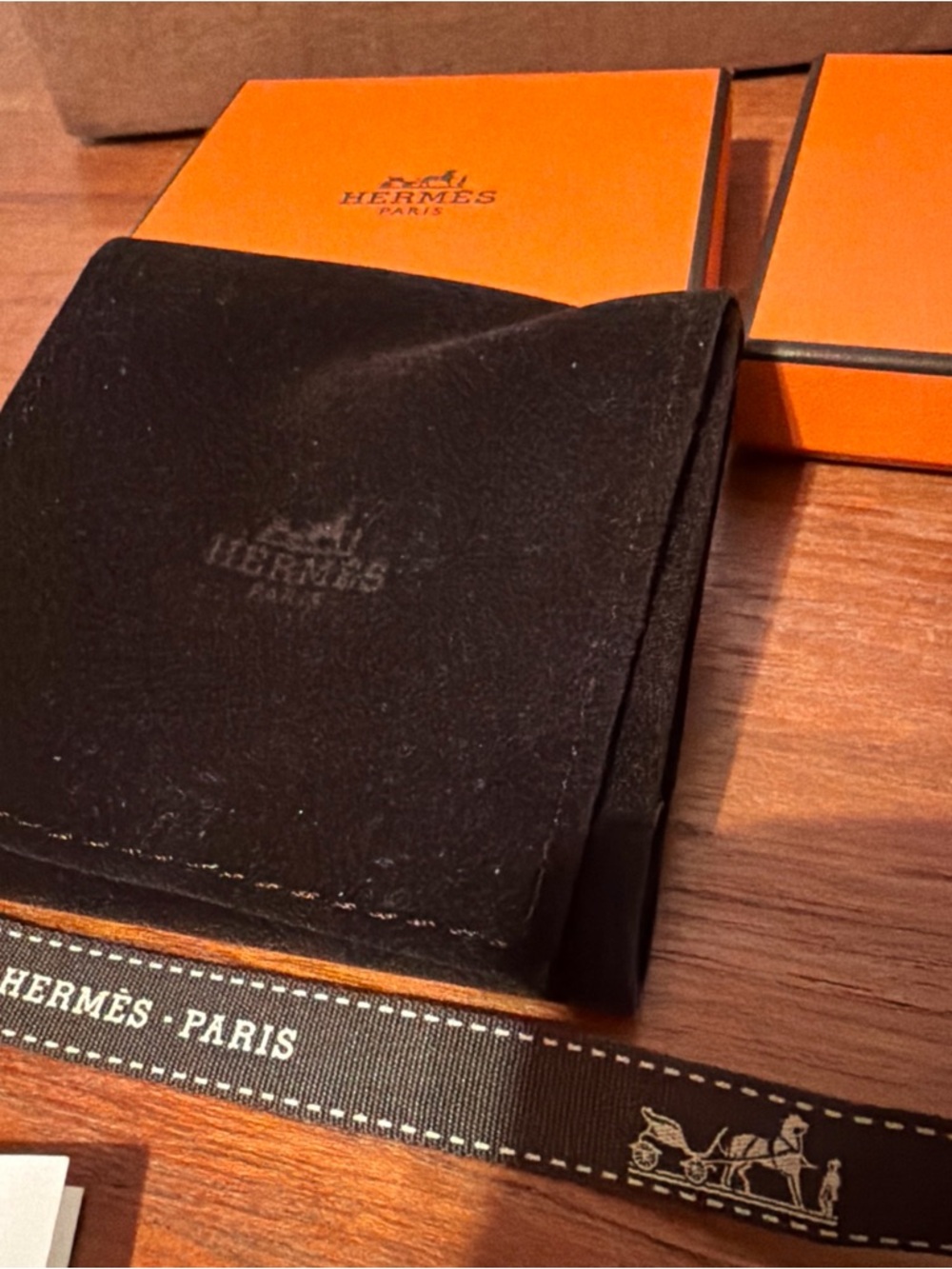 Hermes Paris 2 Bracelet Boxes Empty 3.5”Square With Pouches Ribbon Small Booklet - Picture 10 of 10